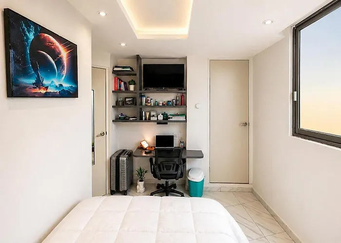 De Y Bano Privado A 8 Min Del Estadio - Terraza - Servicios Exclusivos Apartment *